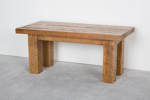 Image of Viking Log Barnwood Coffee Table 18"H x 20"W x 40"L