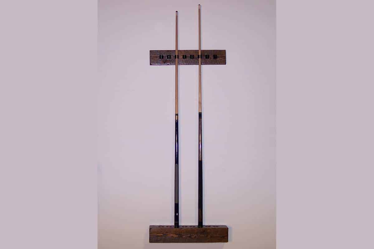 Viking Log   Barnwood  Wall 2 Piece Cue Rack 4"H x 20"W x 4"D - Vip Game Room