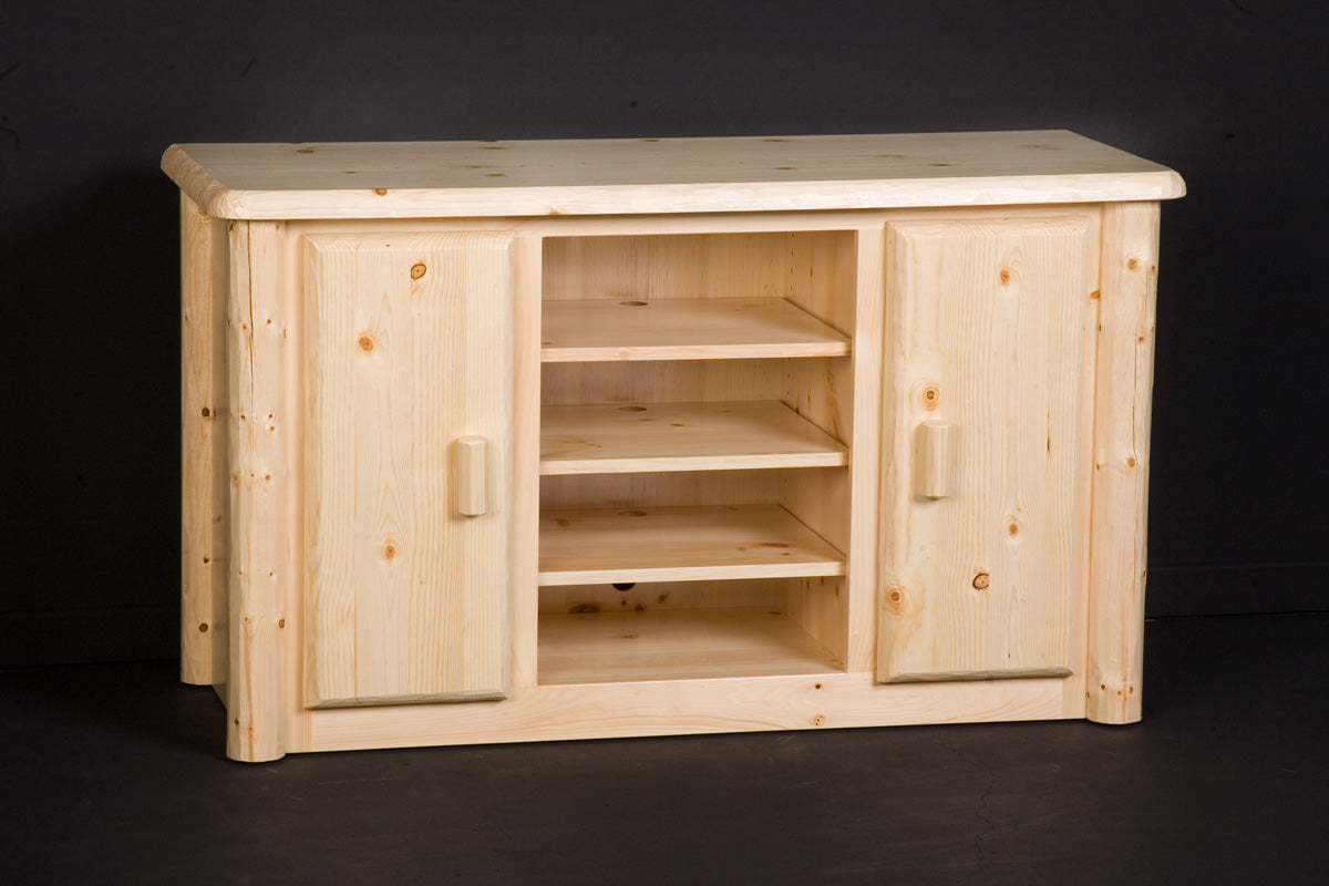 Viking Log 52" Northwoods TV Stand Non-Stock 30"H x 52"W x 19"D - Vip Game Room