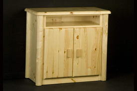 Viking Log 40" Northwoods TV Stand Non-Stock 36"H x 40"W x 19"D - Vip Game Room