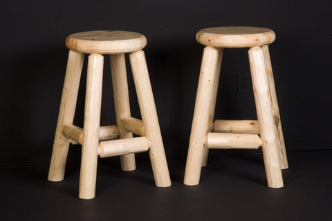 Image of Viking Log - Log Pub Stool Non-Stock