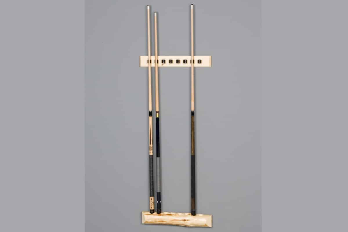 Viking Log Klondike Wall 2 Piece Cue Rack 3"H x 20"W x 3"D - Vip Game Room