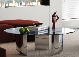 Whiteline Naomi Coffee Table CT1934-SLV - Vip Game Room