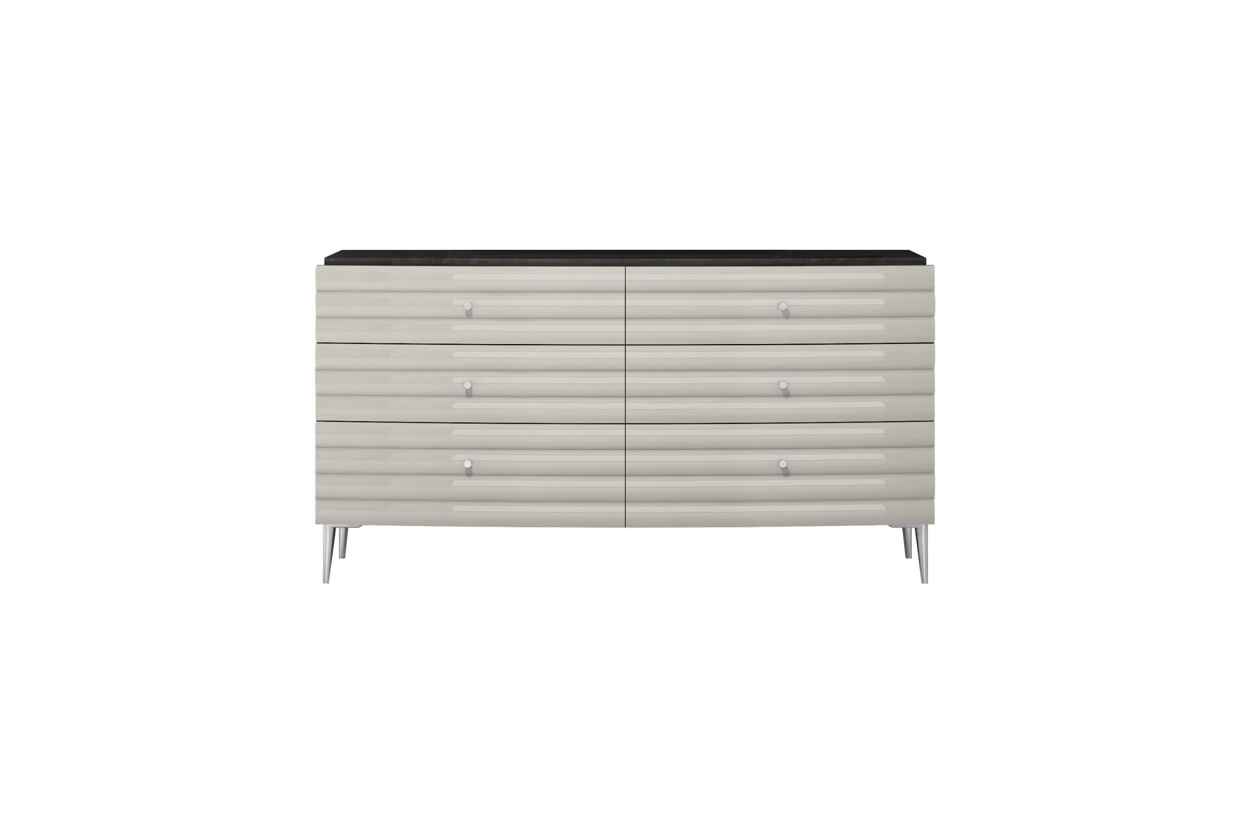 Whiteline Pino Dresser DR1752-DGRY/LGRY - Vip Game Room