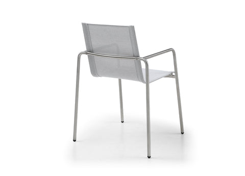 Image of Whiteline Paola Outdoor Dining Armchair DAC1924-LGRY