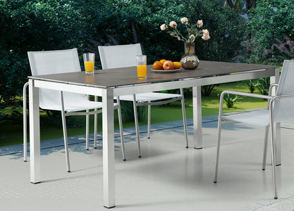 Whiteline Paola Outdoor Dining Table DT1924-LGRY