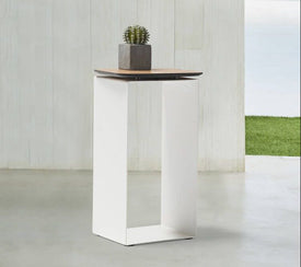 Whiteline Petunia Side Table ST1731-WHT - Vip Game Room