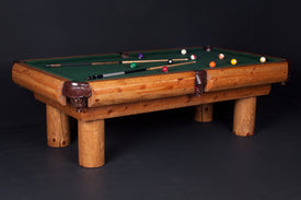 Viking Log Ponderosa Pine Billiard Table Complete Billiard Table Non-Stock - Vip Game Room