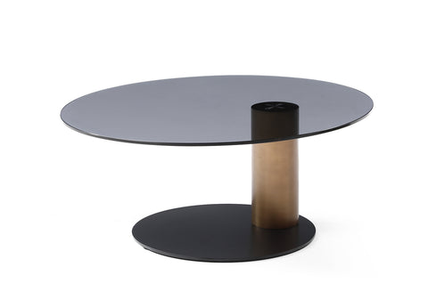 Image of Whiteline Renata Coffee Table Set CT1932-BLK/BRZ