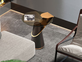 Whiteline Zaria Side Table ST1896-BLK - Vip Game Room