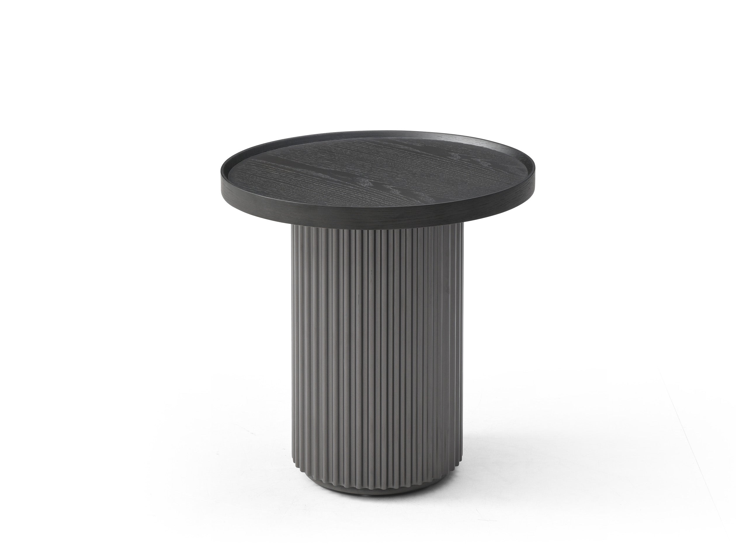 Whiteline Heidi Side Table ST1842-DGRY - Vip Game Room