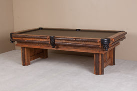 Viking Log Sawtooth Hickory Billiard Table Complete Billiard Table Non-Stock - Vip Game Room