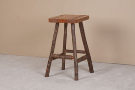 Viking Log Sawtooth Hickory Pub Stool Non-Stock - Vip Game Room