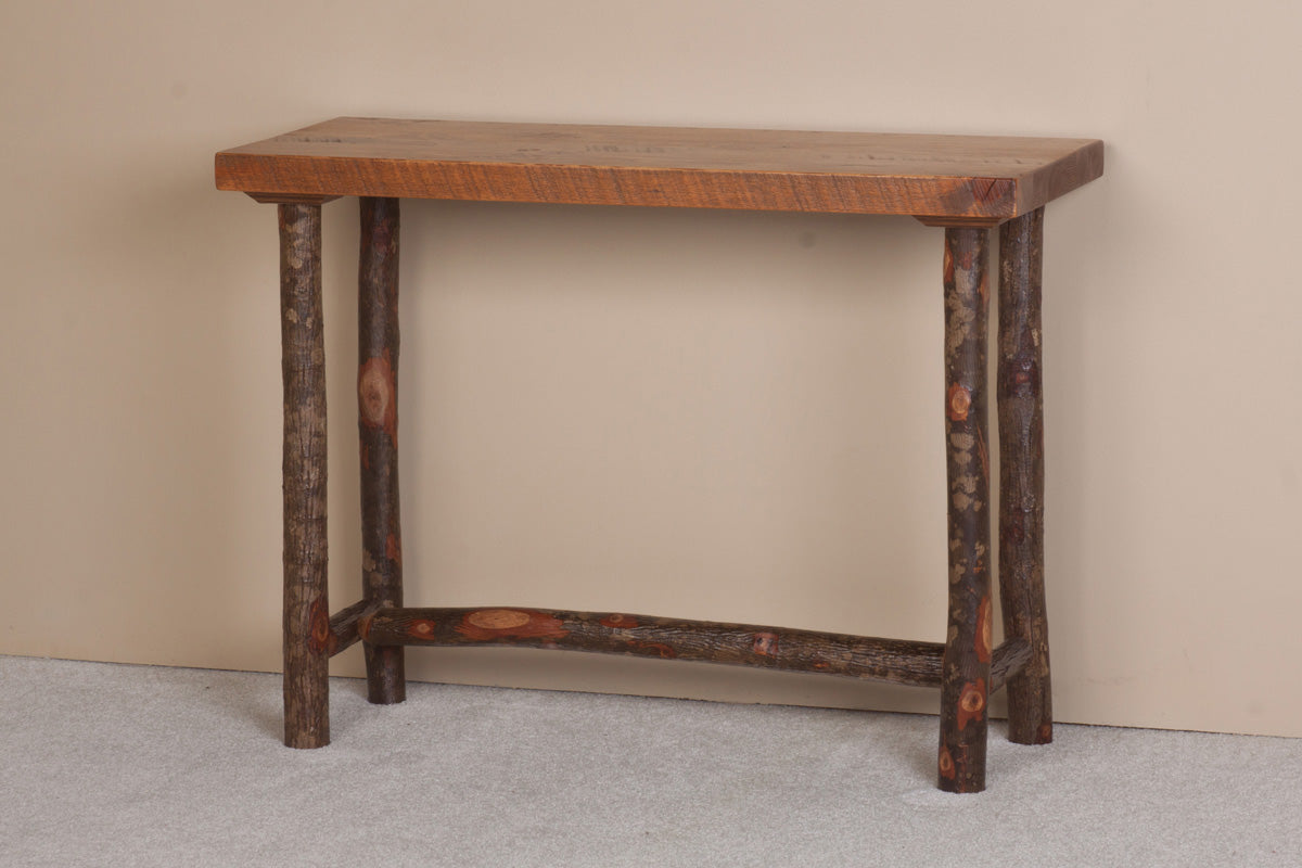 Viking Log Sawtooth Hickory Sofa Table (non-stock) 30"H x 40"W x 16"D - Vip Game Room
