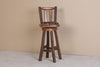 Viking Log Sawtooth Hickory Bar Stool Upholstered Seat Non-Stock