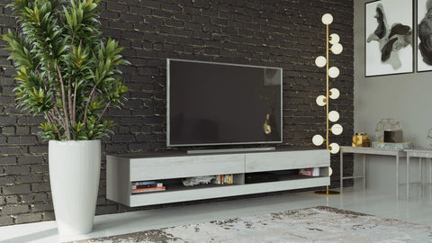 Image of Maxima House Floating TV Stand VIGO New 71 inch long with LED