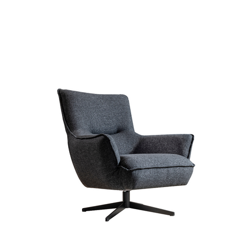 Image of Whiteline Fatsa Swivel Accent Chair CH1757F-DGRY