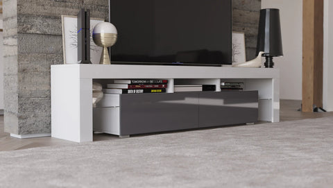 Image of Maxima House Freestanding/ Floating 74 inch TV Stand REVA II with LED