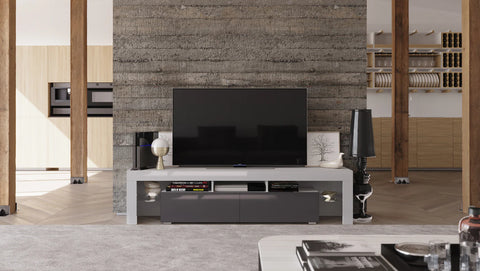 Image of Maxima House Freestanding/ Floating 74 inch TV Stand REVA II with LED