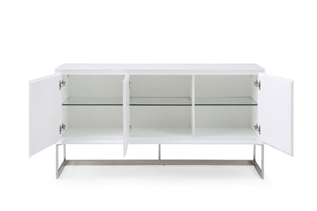 Whiteline Fiona Buffet White SB1404-WHT