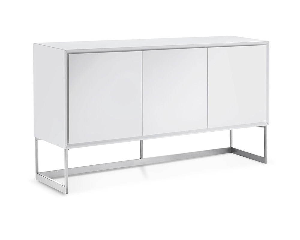 Whiteline Fiona Buffet White SB1404-WHT - Vip Game Room