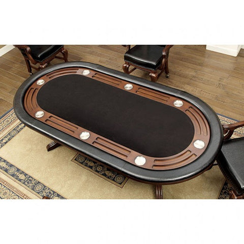 Image of Furniture of America Dyeson Contemporary Oval Game Table