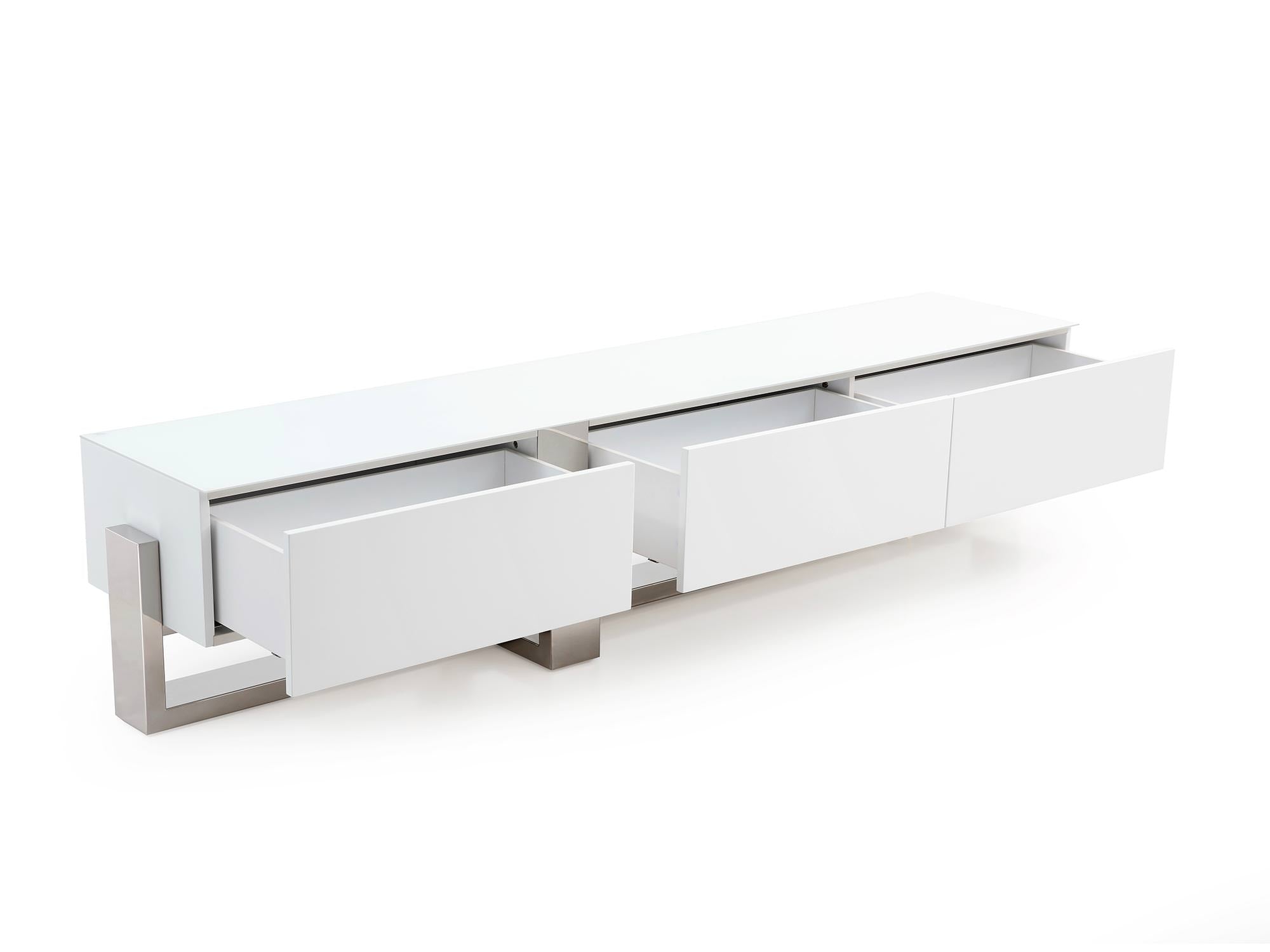 Whiteline Blake TV Unit EC1439-WHT - Vip Game Room