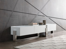 Whiteline Blake TV Unit EC1439-WHT - Vip Game Room