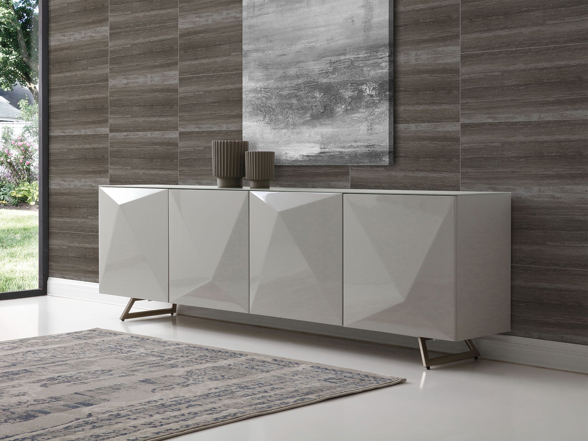 Whiteline Samantha Buffet SB1193 - Vip Game Room