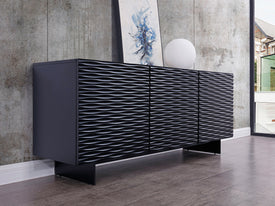 Whiteline Vanessa Buffet SB1425-BLK - Vip Game Room