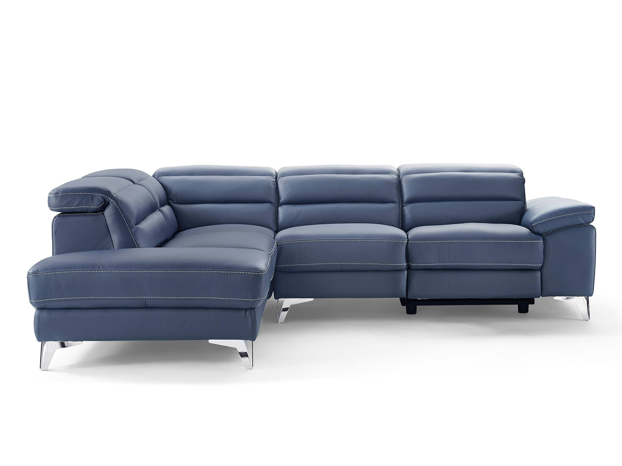 Whiteline Johnson Sectional SL1349L-NVY - Vip Game Room