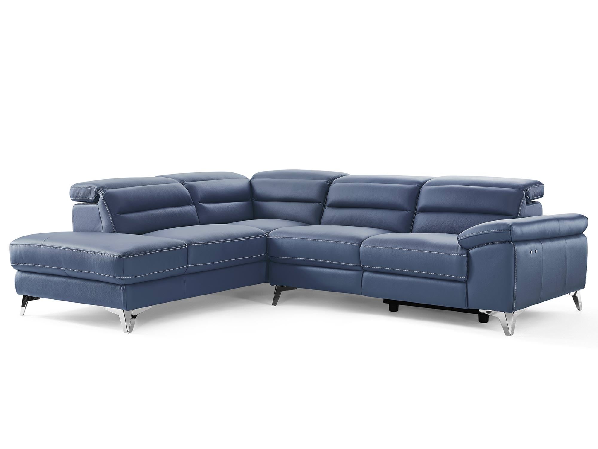 Whiteline Johnson Sectional SL1349L-NVY - Vip Game Room