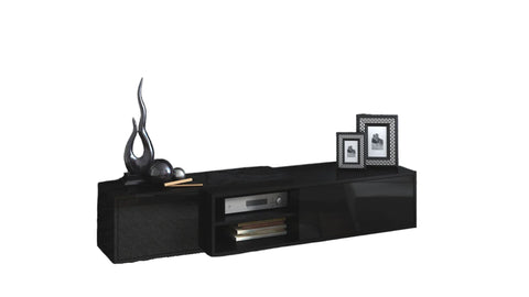 Image of Maxima House TV Stand SIGMA Floating/ Free standing, Black Cam0006-3