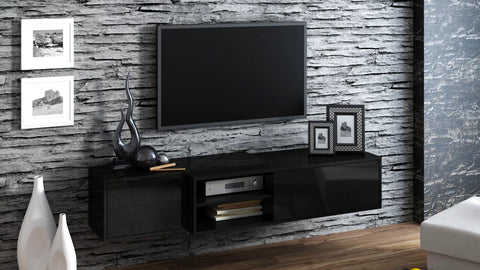 Image of Maxima House TV Stand SIGMA Floating/ Free standing, Black Cam0006-3