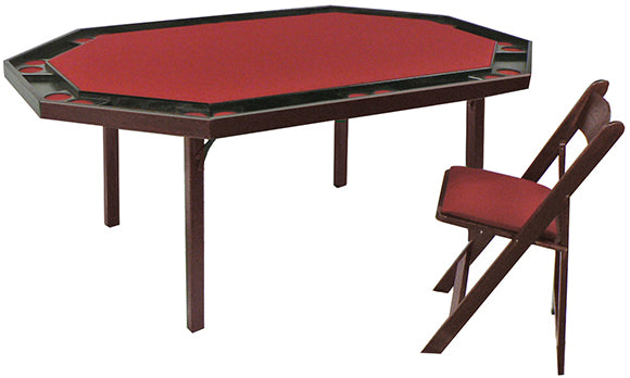 Kestell Folding Leg Poker Table Fabric #872 - Vip Game Room