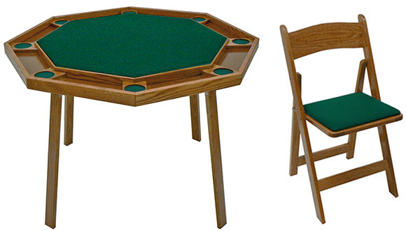 Kestell Folding Leg Poker Table #9W - Vip Game Room