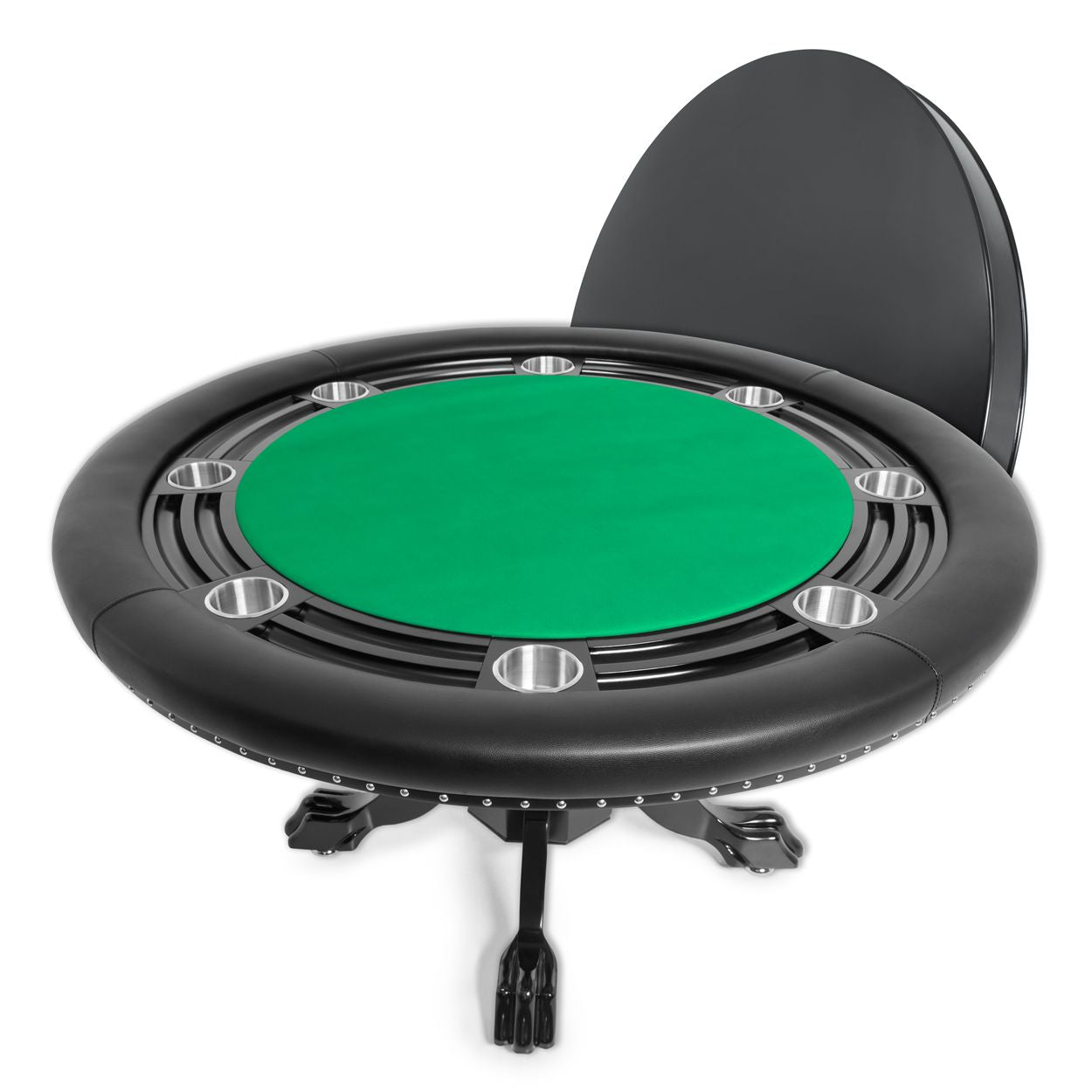 BBO Nighthawk Poker Table w/ Round Dining Top - Vip Game Room