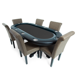 BBO Elite 94" Poker Table & 6 Matching Dining Chairs