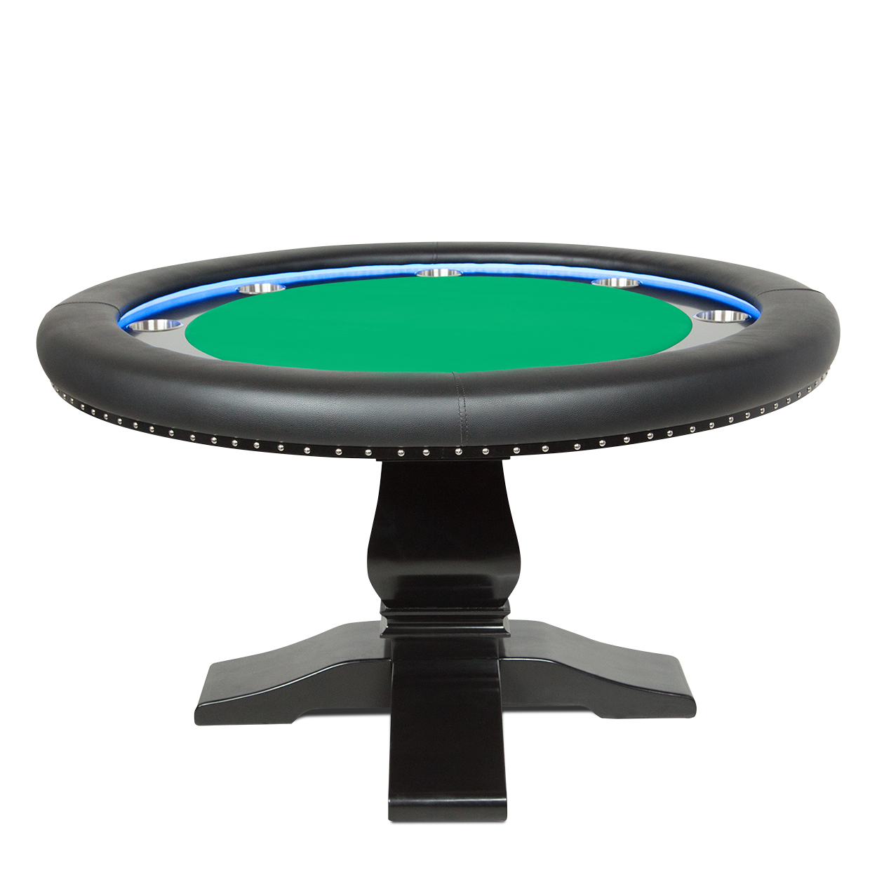 BBO Ginza LED Round Poker Table - Vip Game Room