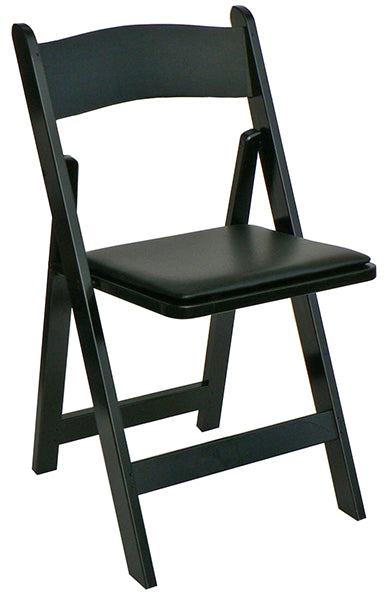 Kestell Wooden Folding Chairs -Seat Pad 1-1/2" #210F - Vip Game Room