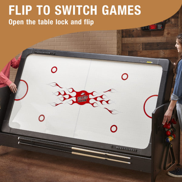 Fat Cat Original 3-in-1 7' Pockey Multi-Game Table Tan - Vip Game Room