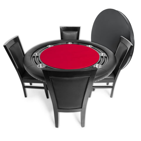 Image of BBO Nighthawk Poker Table w/ Round Dining Top